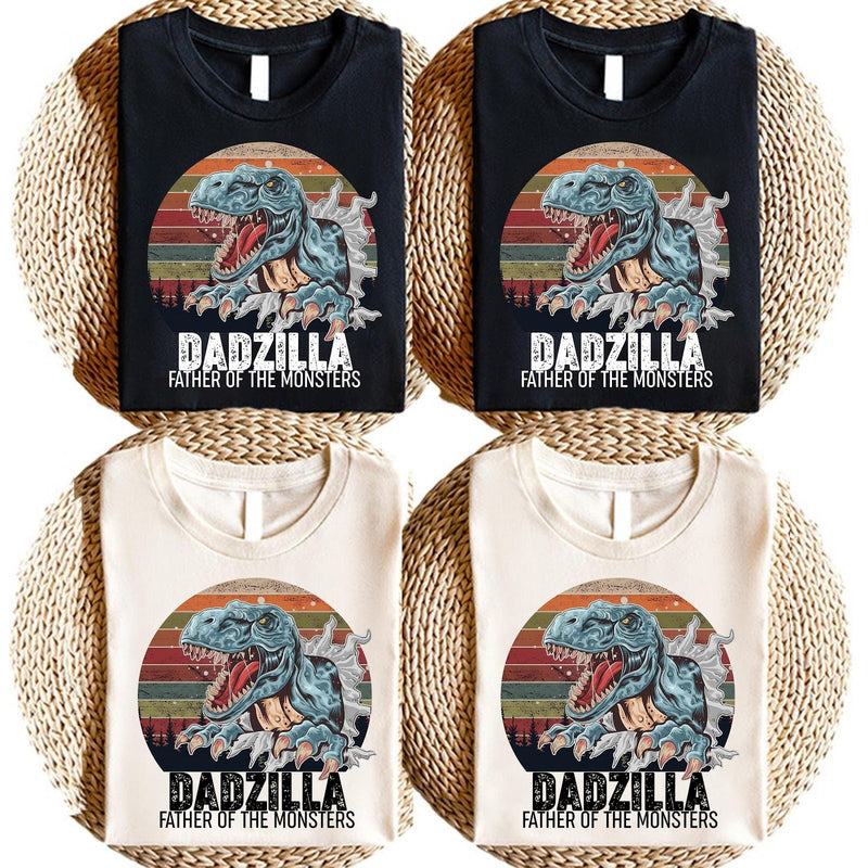 Vatertag T-Shirt „Dadzilla – Father of the Monsters“
