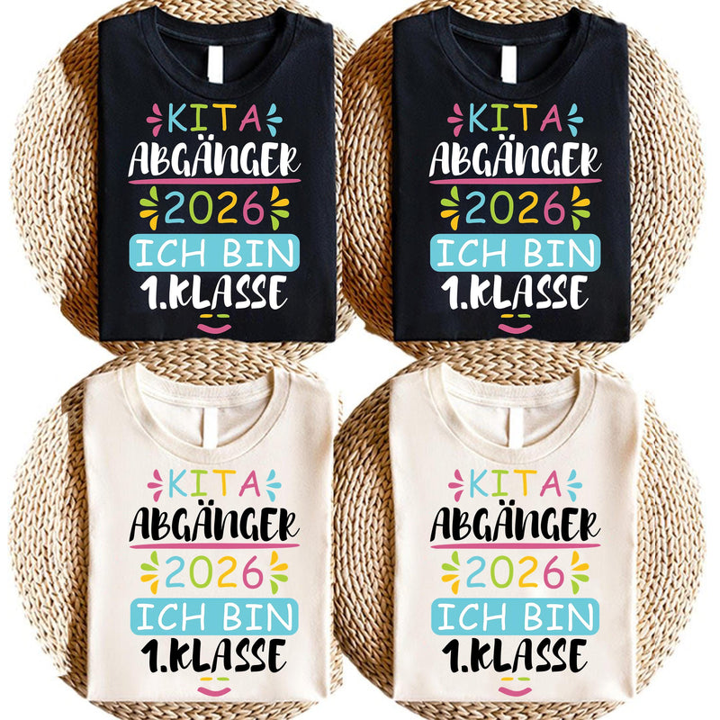 Kita-Abgänger-Shirt 2026 „Ich bin 1. Klasse“