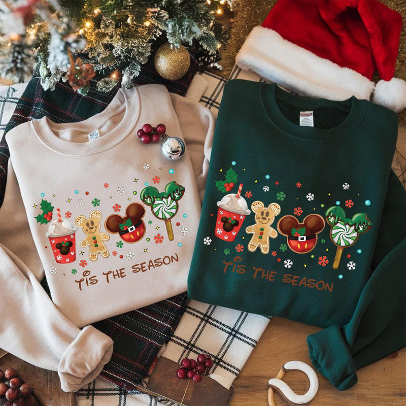 Weihnachtspullover Lebkuchenmann „Tis the Season“
