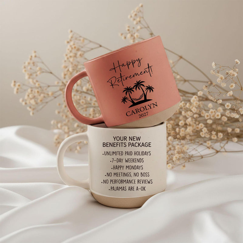 Personalisierte Ruhestand-Tasse mit Namen und Jahr