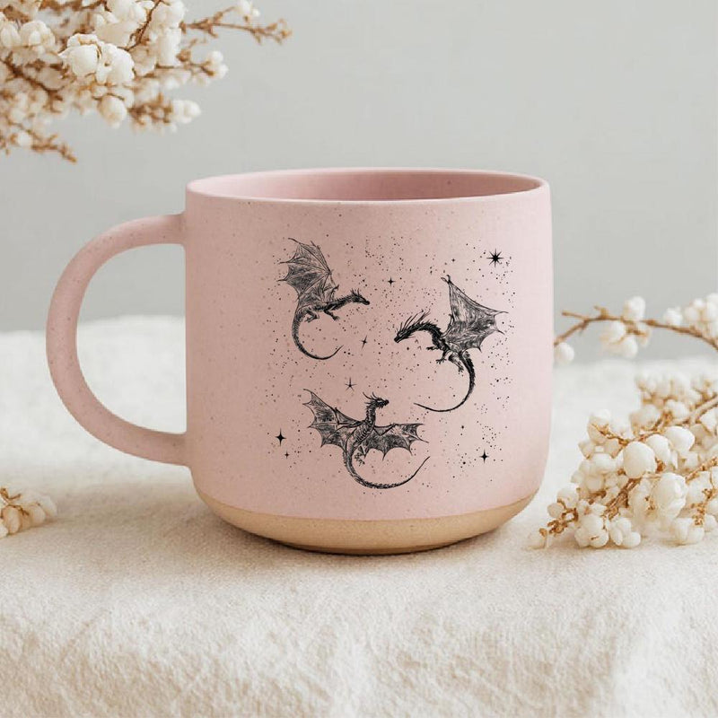 Fantasy-Tasse mit Drachen im Sternenstaub