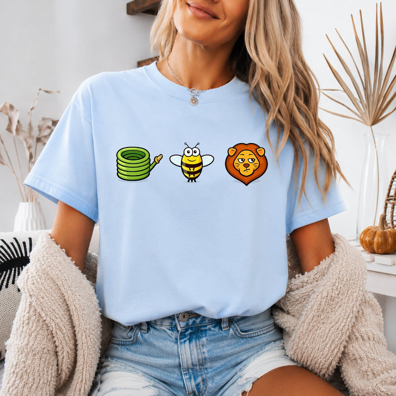 Lustiges Bilderrätsel T-Shirt „Hose Bee Lion“