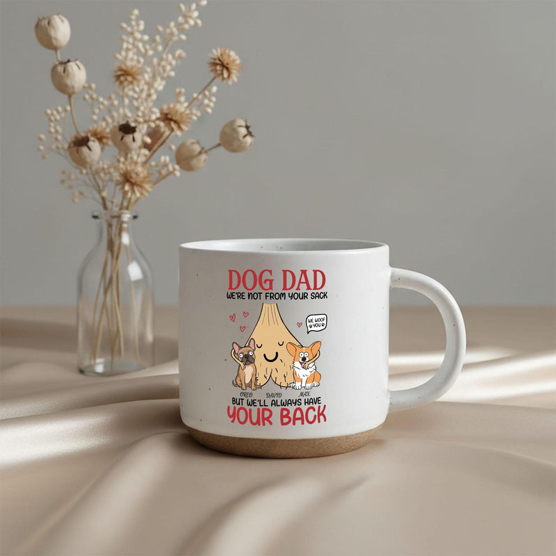 Personalisierte Tasse „Dog Dad“ mit Hunden