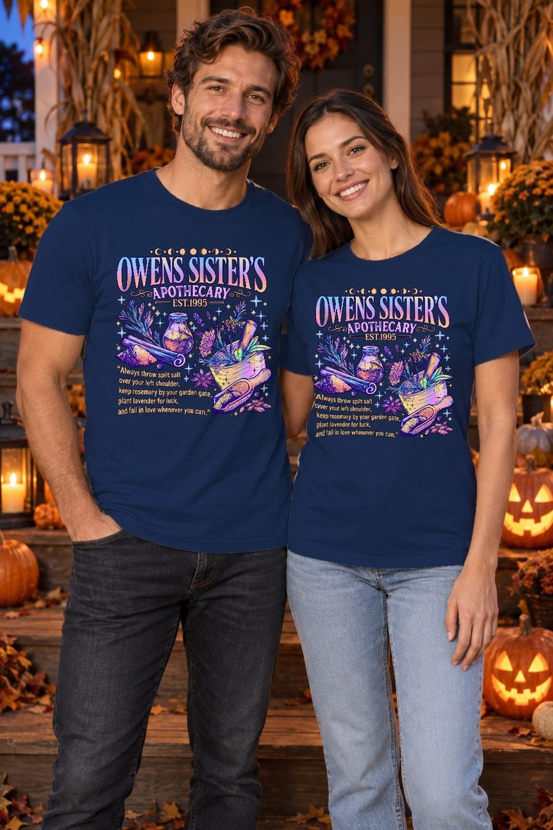 Hexen-Shirt „Owens Sisters Apothecary“ mit Kräutern und Zaubertrank