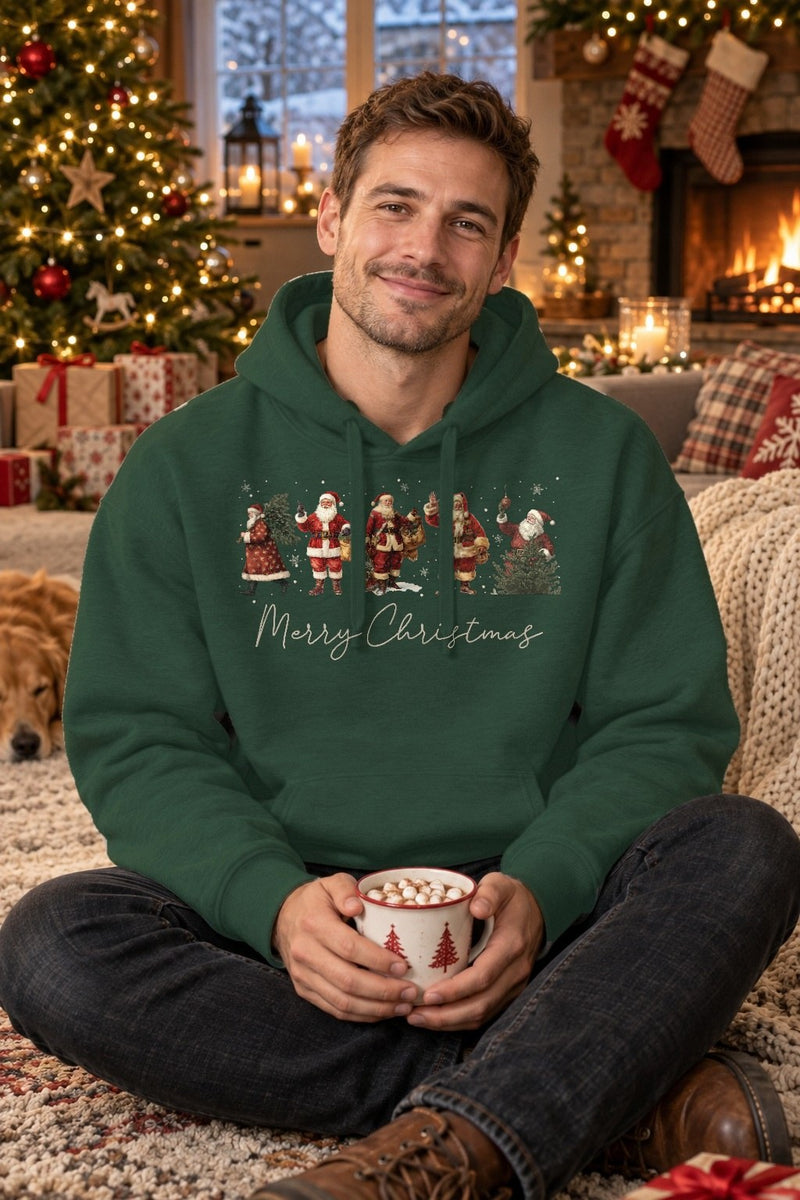 Vintage Weihnachtsmann Shirt „Merry Christmas“