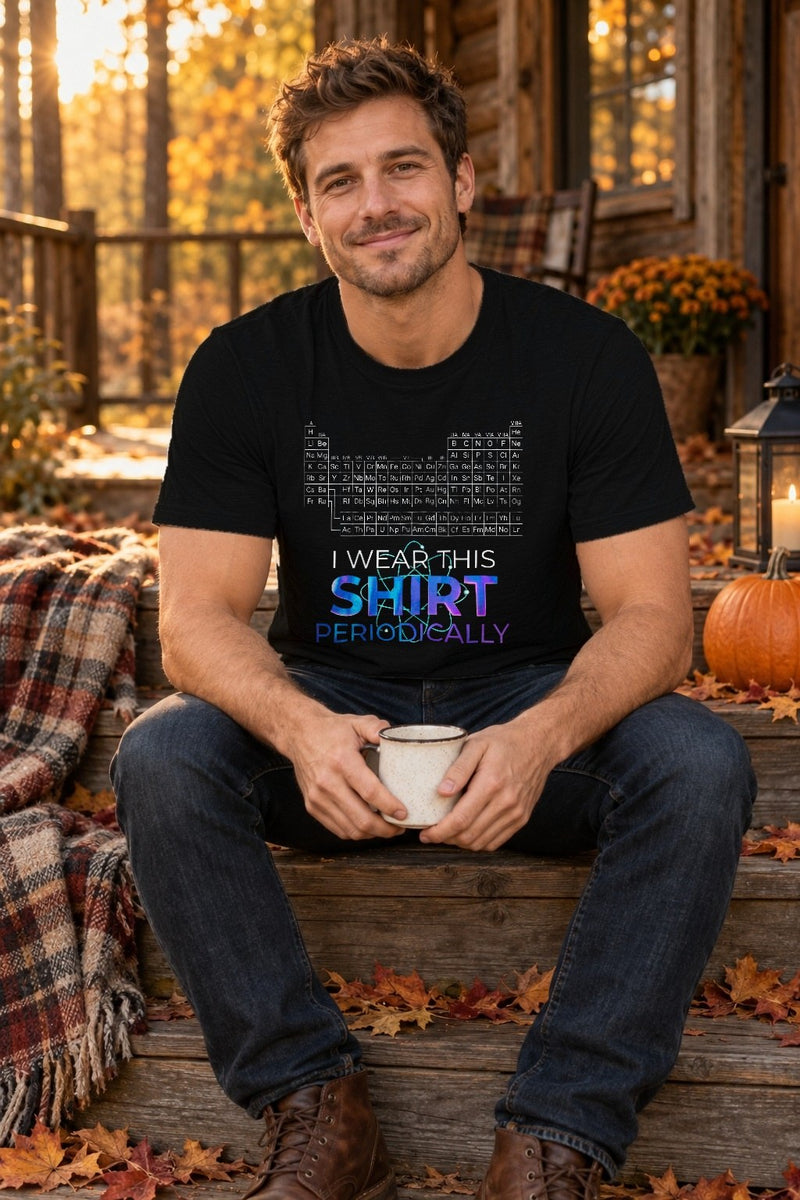 Chemie T-Shirt lustig „I wear this shirt periodically“