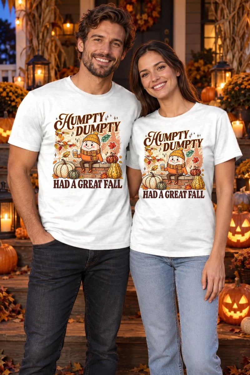 Herbst-Shirt „Humpty Dumpty Had a Great Fall“ im Retro-Look