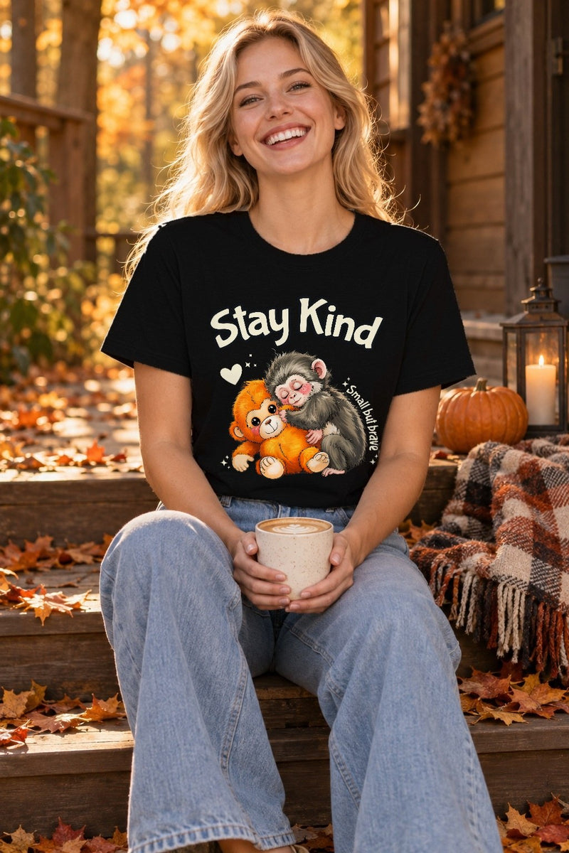 Affen-Shirt „Stay Kind“