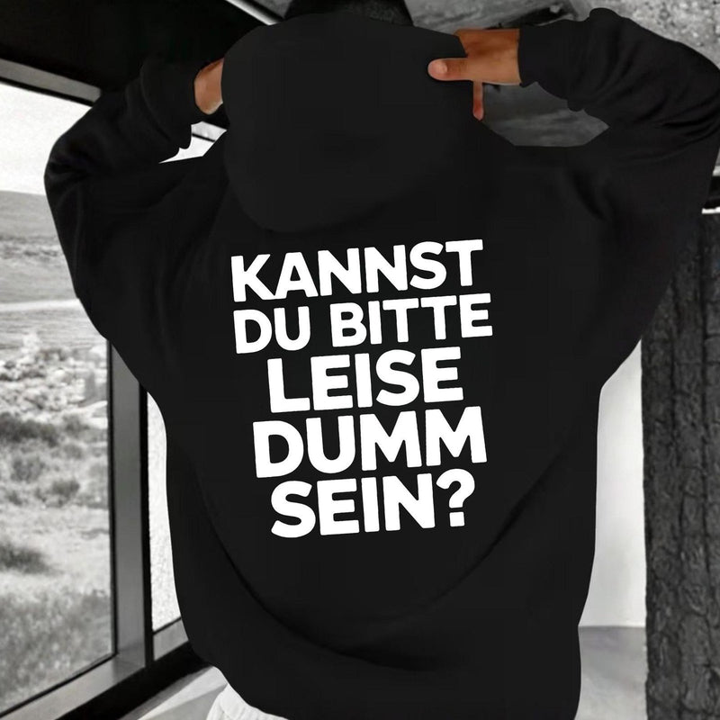 Freches T-Shirt mit Spruch „Kannst du bitte leise dumm sein?“