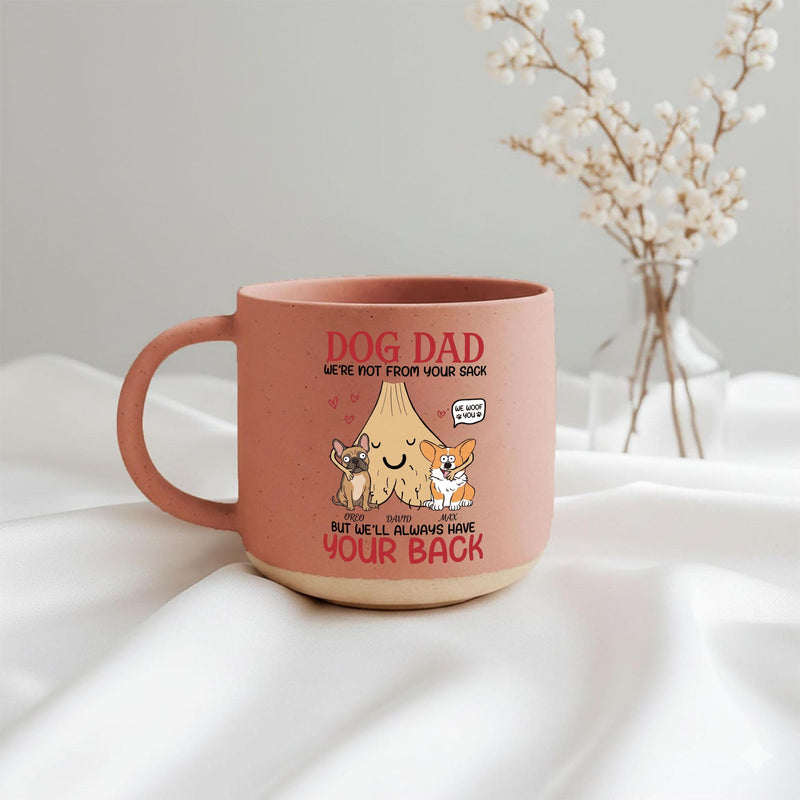 Personalisierte Tasse „Dog Dad“ mit Hunden