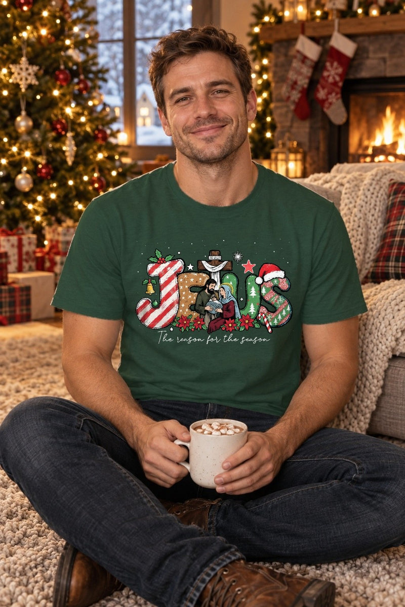 Christlicher Weihnachtspullover „Jesus – The reason for the season“