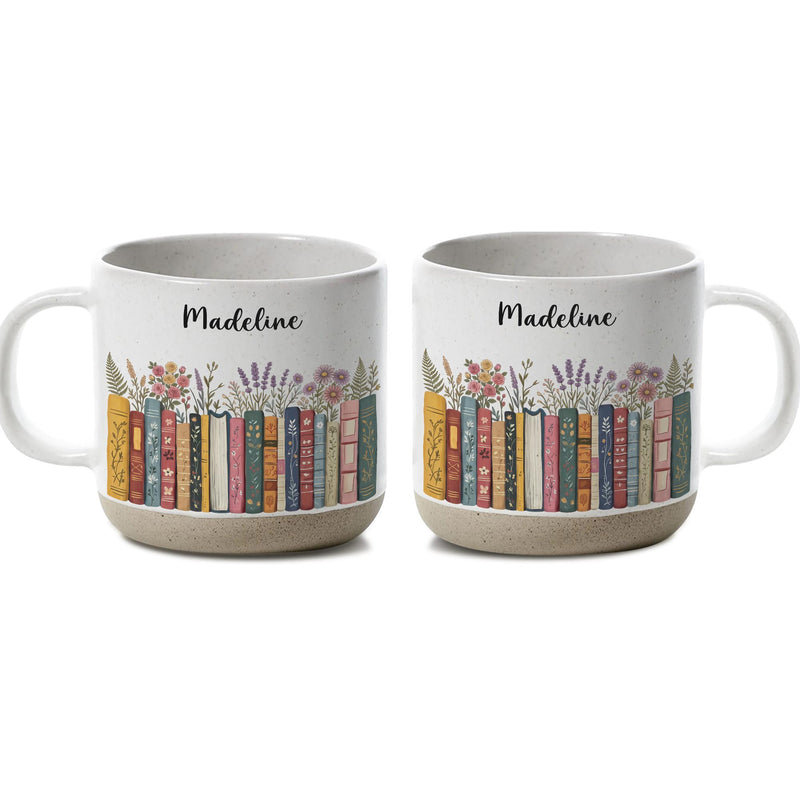 Personalisierte Bücher-Tasse mit Namen